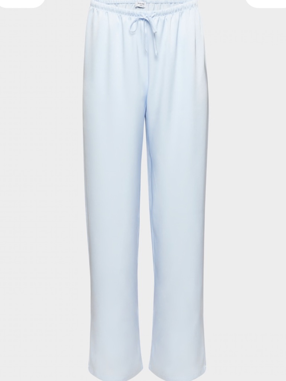 Aritzia Satin Wide-Leg Pant — Pale Blue